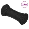 Fekete polipropilén munkakötél 8 mm 25 m