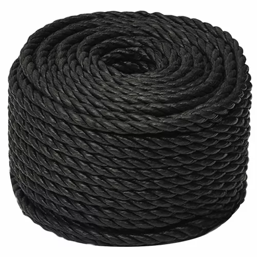 Fekete polipropilén munkakötél 10 mm 500 m