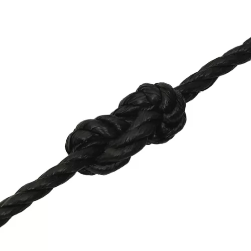Fekete polipropilén munkakötél 14 mm 250 m
