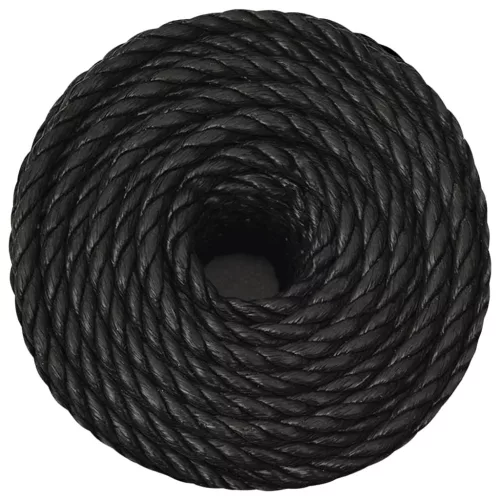 Fekete polipropilén munkakötél 16 mm 250 m
