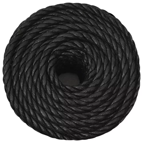 Fekete polipropilén munkakötél 24 mm 100 m