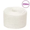 Fehér polipropilén munkakötél 10 mm 250 m