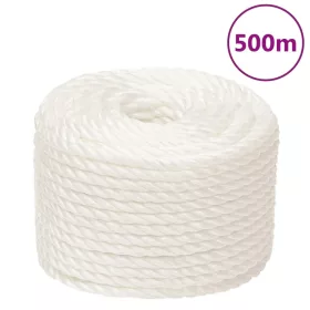 Fehér polipropilén munkakötél 10 mm 500 m