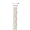Fehér polipropilén munkakötél 14 mm 250 m