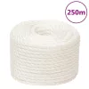 Fehér polipropilén munkakötél 16 mm 250 m