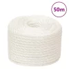 Fehér polipropilén munkakötél 20 mm 50 m