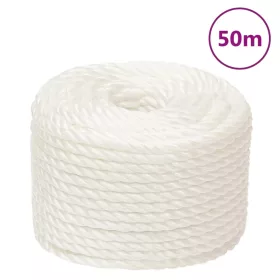 Fehér polipropilén munkakötél 24 mm 50 m