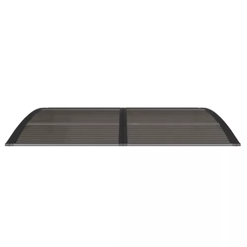 Fekete polikarbonát ajtóelőtető 150 x 100 cm