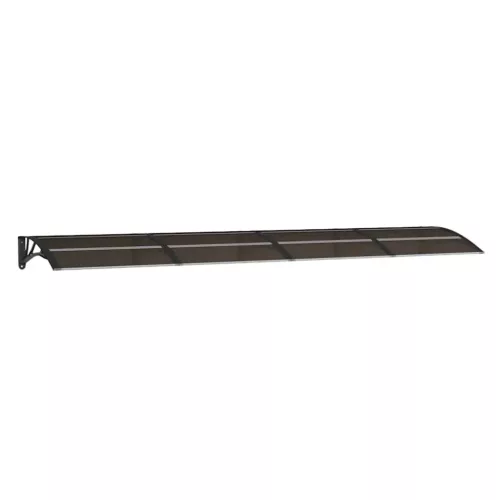 Fekete polikarbonát ajtóelőtető 350 x 75 cm