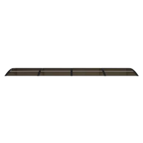 Fekete polikarbonát ajtóelőtető 350 x 75 cm