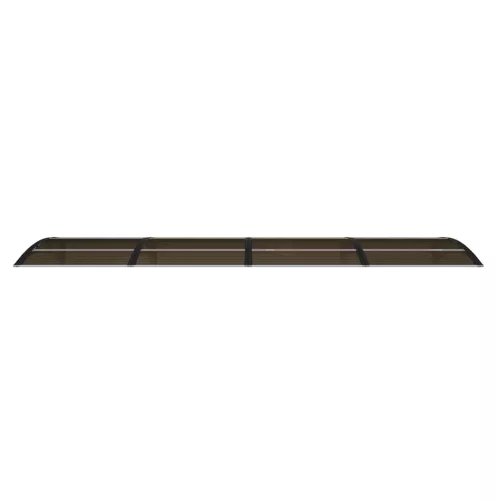 Fekete polikarbonát ajtóelőtető 350 x 100 cm