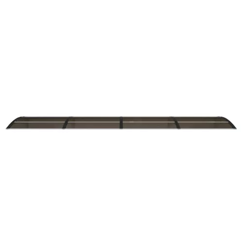 Fekete polikarbonát ajtóelőtető 400 x 100 cm