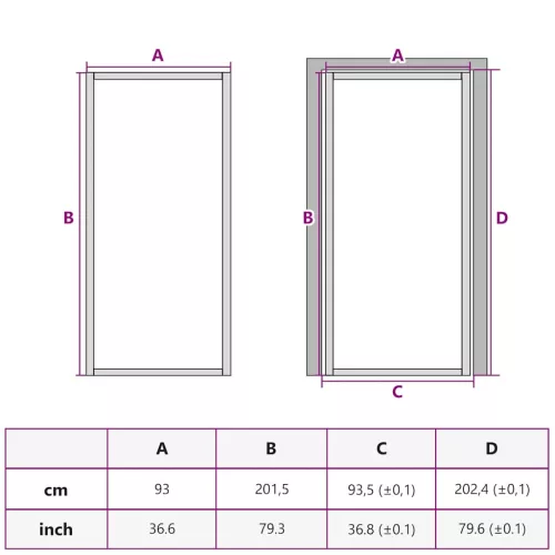Fekete edzett üveg és alumínium vékony beltéri ajtó 93x201,5 cm
