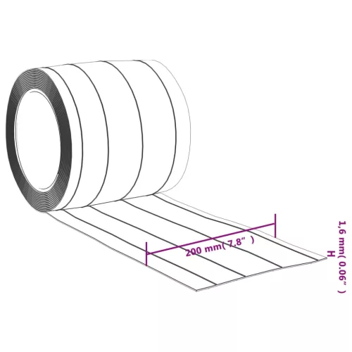 Átlátszó PVC ajtófüggöny 200 mm x 1,6 mm 10 m