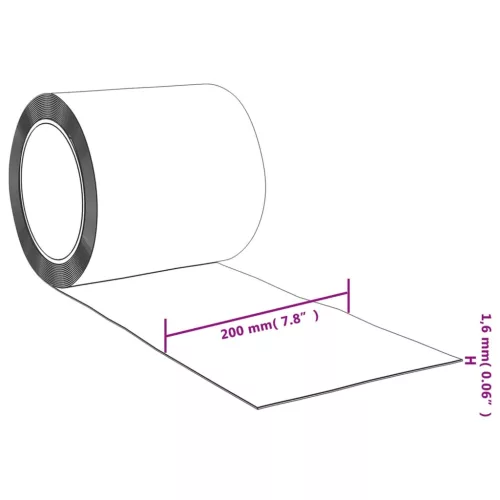 Piros PVC ajtófüggöny 200 mm x 1,6 mm 10 m