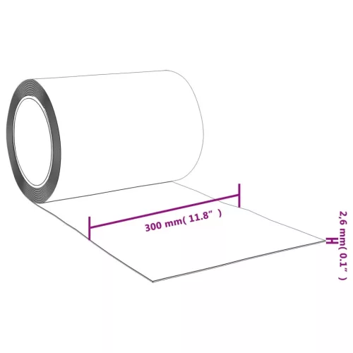 Piros PVC ajtófüggöny 300 mm x 2,6 mm 10 m