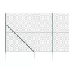 Zöld drótkerítés cövekekkel 1,6 x 10 m