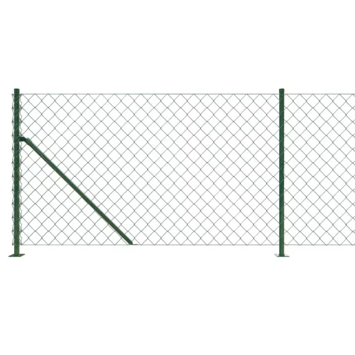 Zöld drótkerítés illesztőperemmel 1,1 x 10 m
