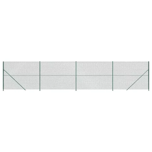 Zöld drótkerítés illesztőperemmel 1,6 x 10 m