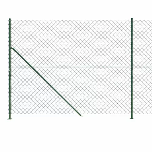 Zöld drótkerítés illesztőperemmel 1,6 x 10 m