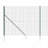 Zöld dróthálós kerítés cövekekkel 1,4x10 m