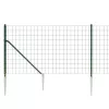 Zöld dróthálós kerítés cövekekkel 1,1x10 m