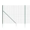 Zöld dróthálós kerítés cövekekkel 1,4x10 m