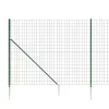 Zöld dróthálós kerítés cövekekkel 1,6 x 10 m