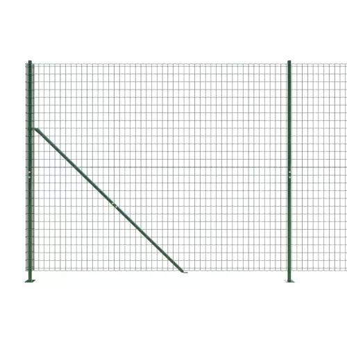 Zöld dróthálós kerítés illesztőperemmel 1,4x10 m