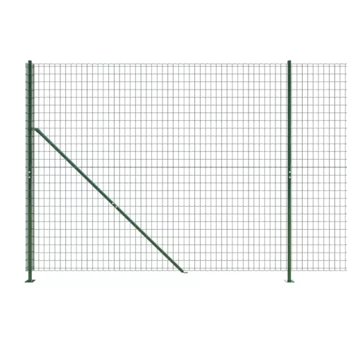 Zöld dróthálós kerítés illesztőperemmel 2x10 m