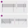 Antracitszürke dróthálós kerítés cövekekkel 1,6x10 m