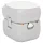 Szürke-fehér HDPE hordozható kemping WC 22+12 L