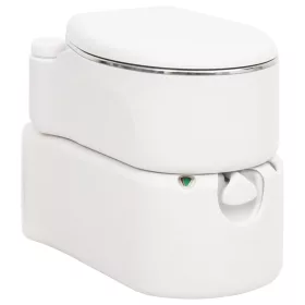 Fehér beépített HDPE és acél kemping WC 24+17 L