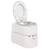 Fehér beépített HDPE és acél kemping WC 24+17 L
