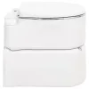 Fehér beépített HDPE és acél kemping WC 24+17 L