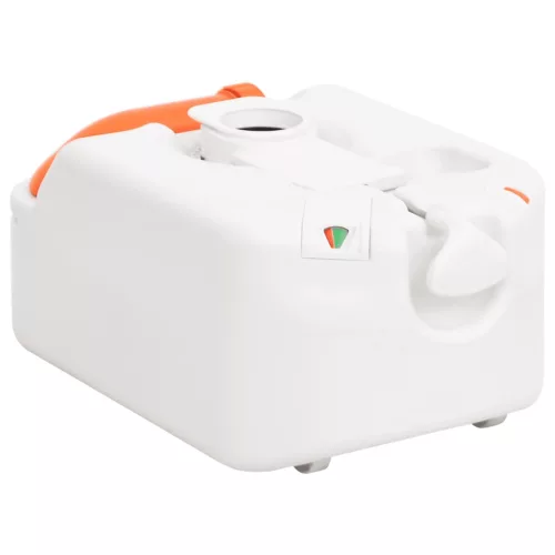 Fehér beépített HDPE és acél kemping WC 24+17 L