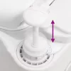Fehér beépített HDPE és acél kemping WC 24+17 L