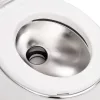 Fehér beépített HDPE és acél kemping WC 24+17 L