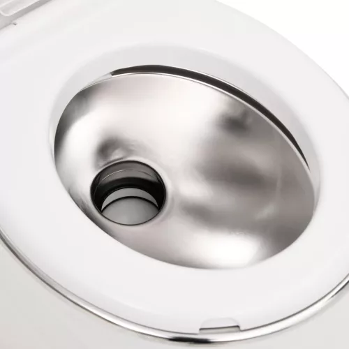 Fehér beépített HDPE és acél kemping WC 24+17 L
