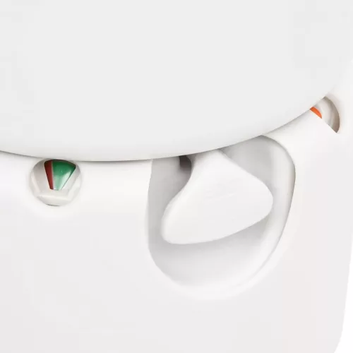 Fehér beépített HDPE és acél kemping WC 24+17 L