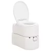 Fehér beépített HDPE és zománc kemping WC 24+17 L