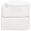 Fehér beépített HDPE és zománc kemping WC 24+17 L