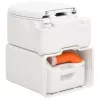 Fehér beépített HDPE és zománc kemping WC 24+17 L