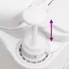 Fehér beépített HDPE és zománc kemping WC 24+17 L