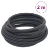 Fekete gumi és PVC hibrid légtömlő 0,6" 2 m