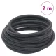 Fekete gumi és PVC hibrid légtömlő 0,6" 2 m