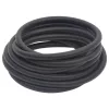 Fekete gumi és PVC hibrid légtömlő 0,6" 2 m
