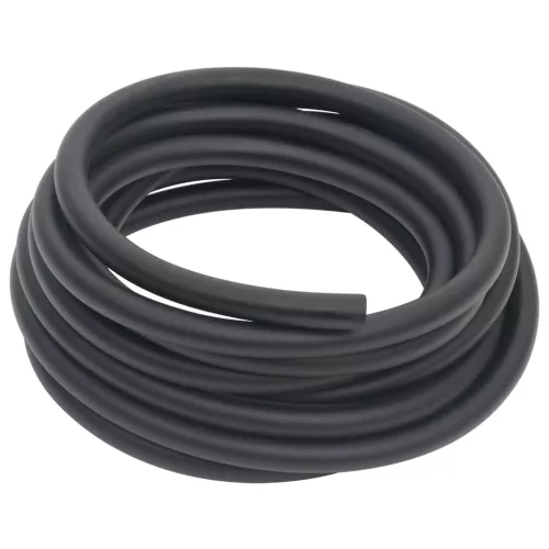 Fekete gumi és PVC hibrid légtömlő 0,6" 2 m