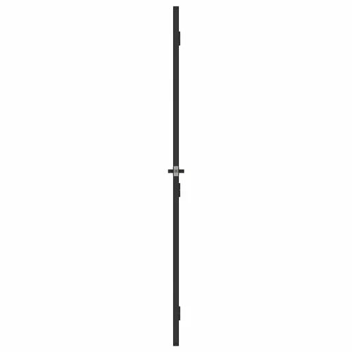Fekete edzett üveg és alumínium beltéri ajtó 102,5x201,5 cm
