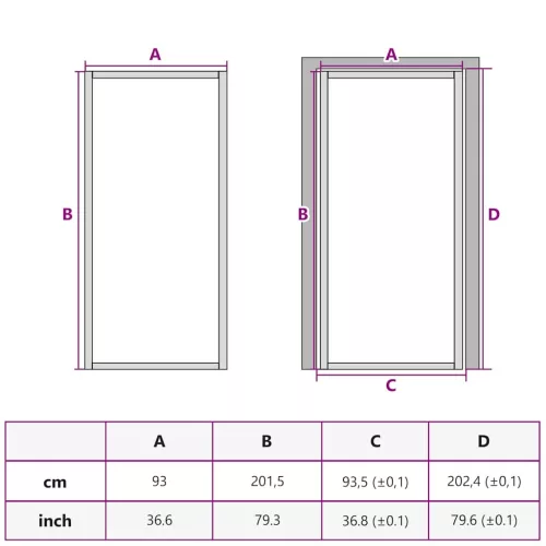 Fekete edzett üveg és alumínium vékony beltéri ajtó 93x201,5 cm